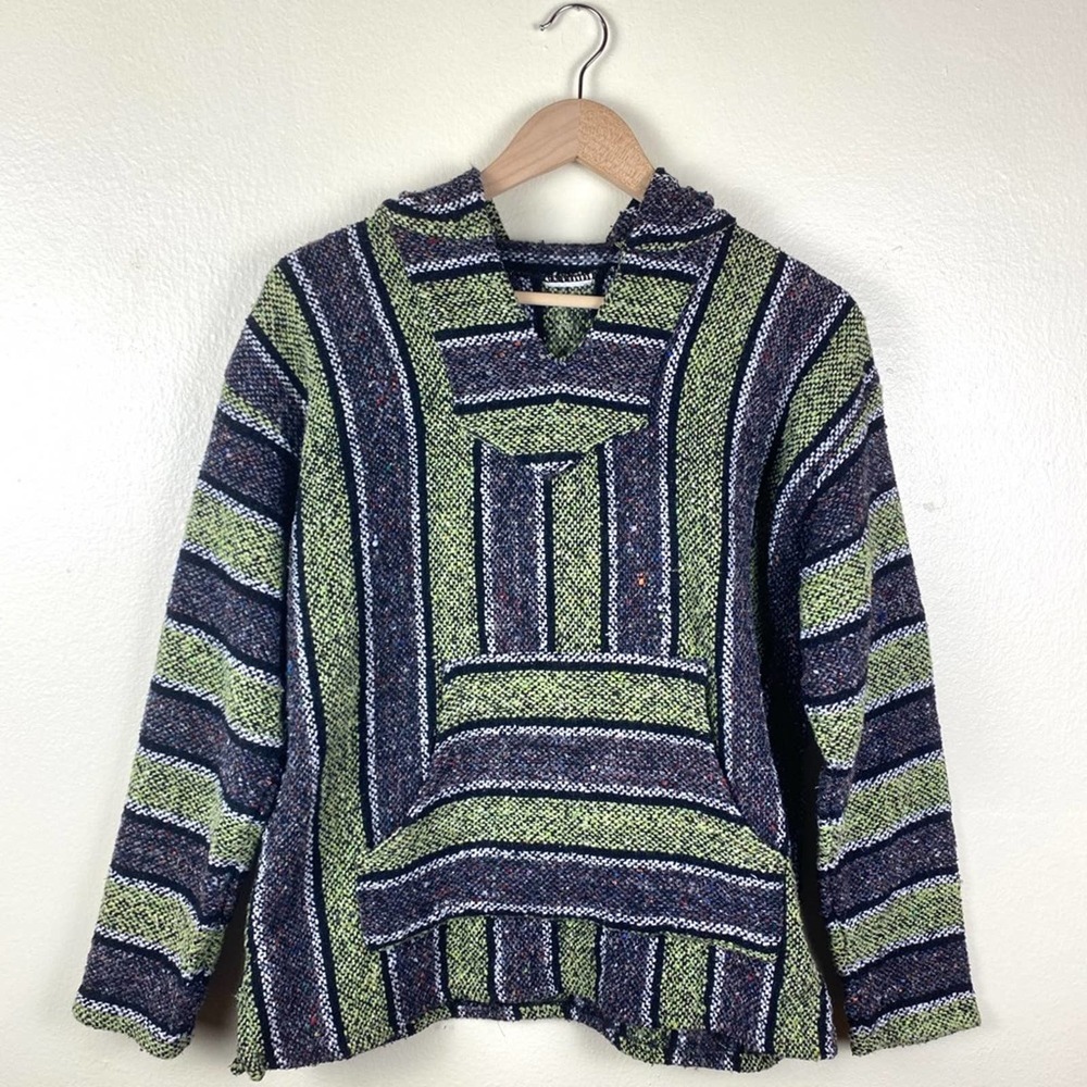 Beach Drug Rug Baja Striped Boardwalk Hoodie